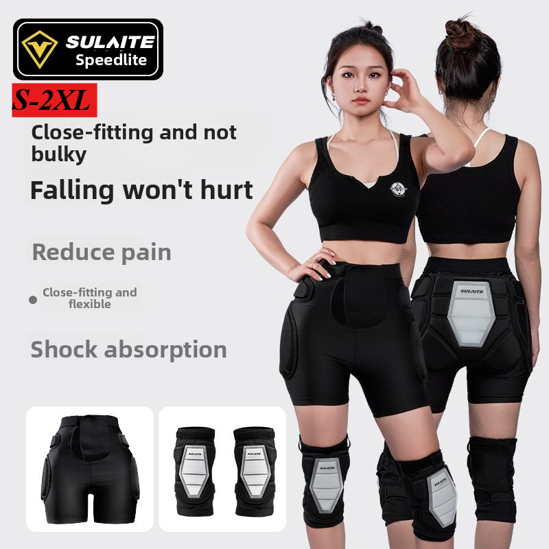 Cycling Gear Pants - SULAITE オートバイヒップ保護ギア アウトドアローラースケート スキーヒップパンツ アウトドアサイクリングスポーツ保護ギア S-2XL