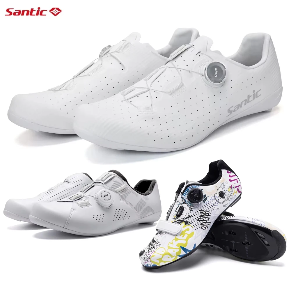 Cycling Shoe Insoles - Santic メンズ ロック ロードバイク シューズ レディース