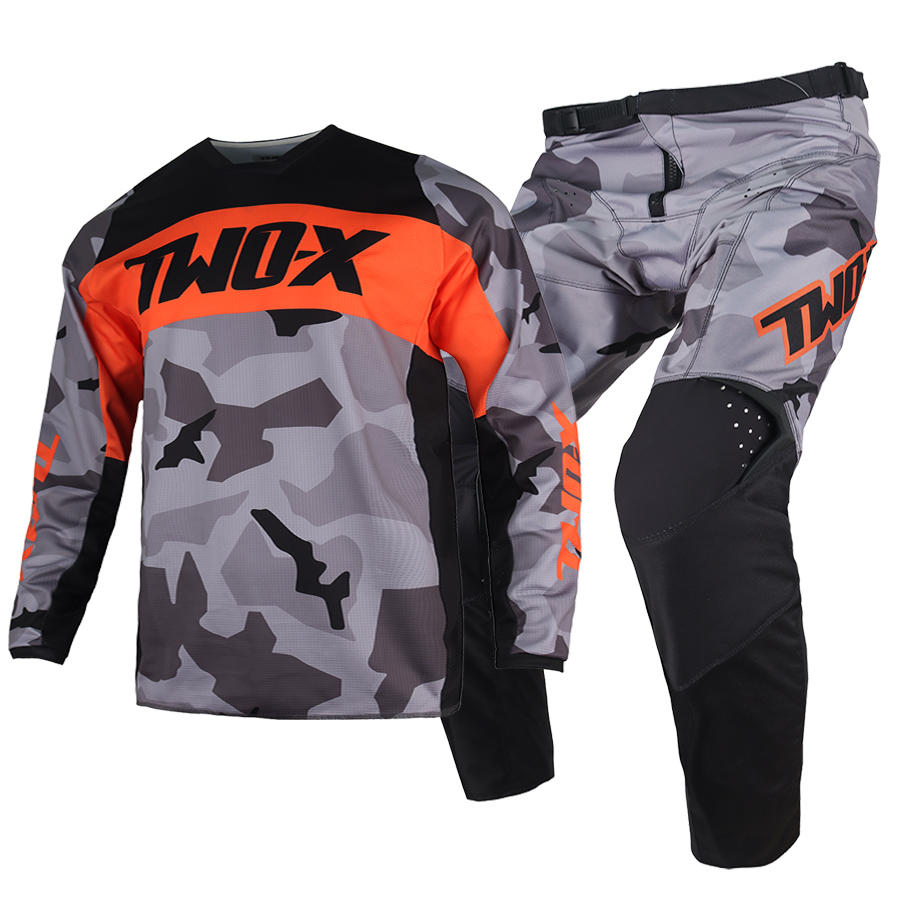 Cycling Gear Pants - 新しいユースMXジャージパンツコンボキッズギアセットモトクロス衣装エンデューロオフロードスーツATV UTV MTBサイクリングキット男の子女の子用