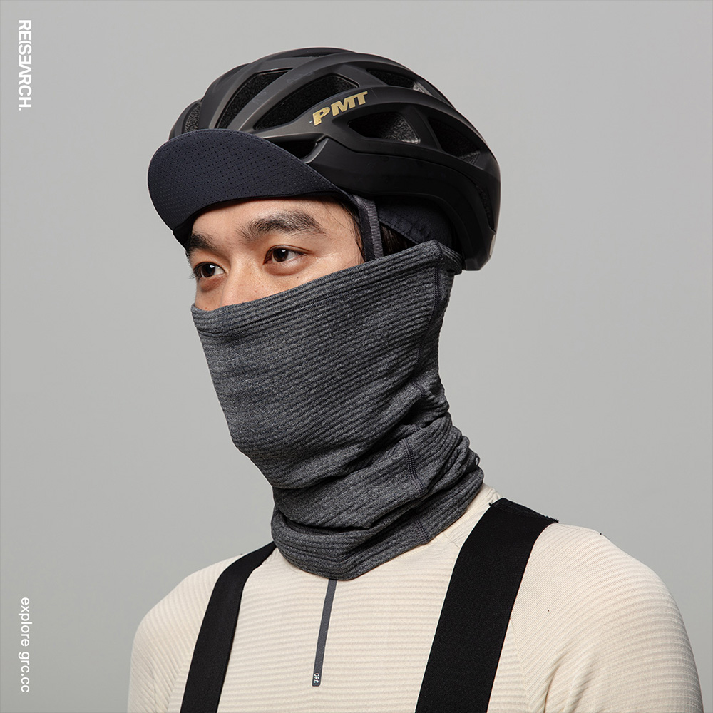 Cycling Gear Winter - GRC 冬用サイクリングネックウォーマー メリノウールフリース サーマル防風スカーフ ロードバイク アウトドアスポーツ用