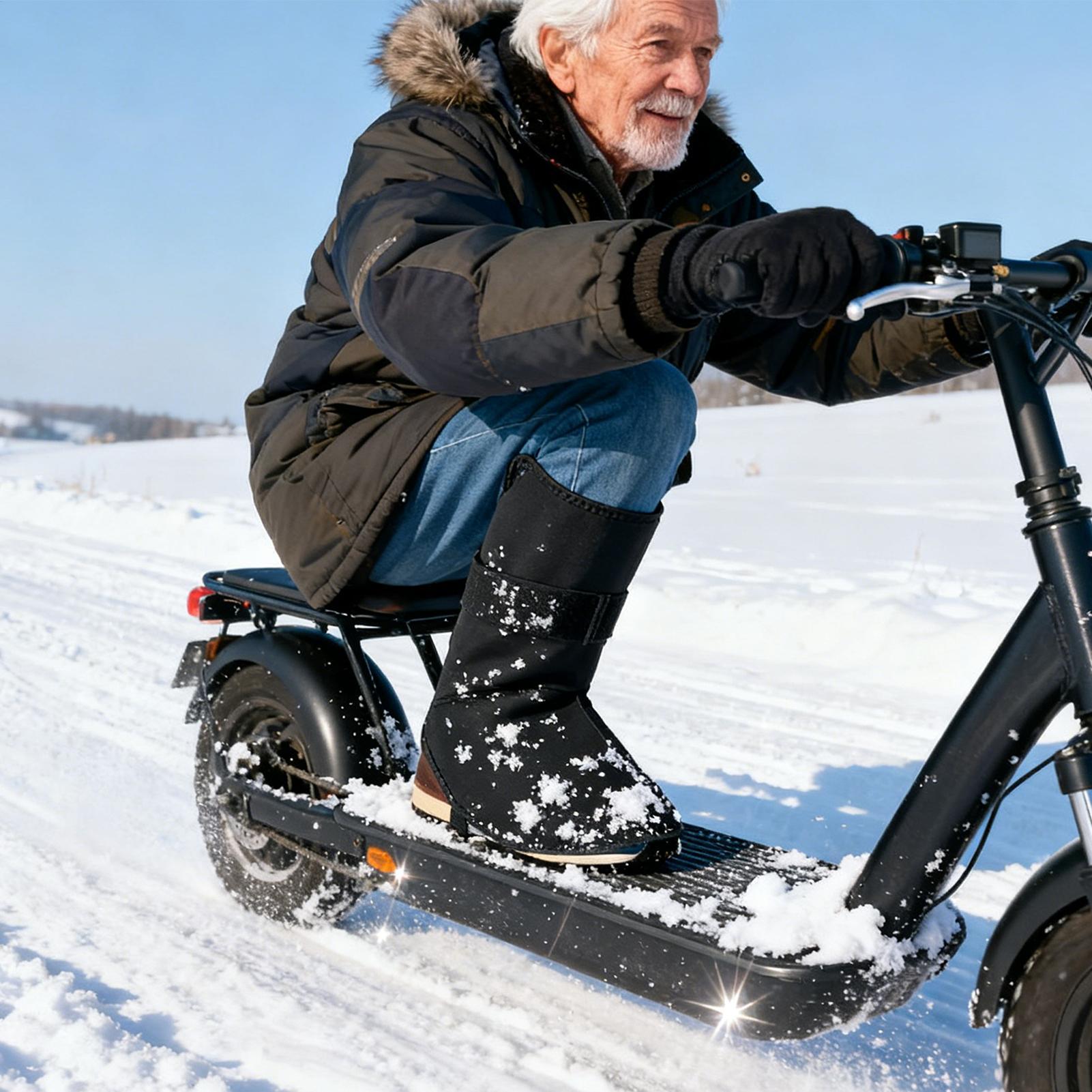 Cycling Gear Winter - サイクリングシューズカバー 防水 暖かいフットギア シューズカバー 雪用 冬用