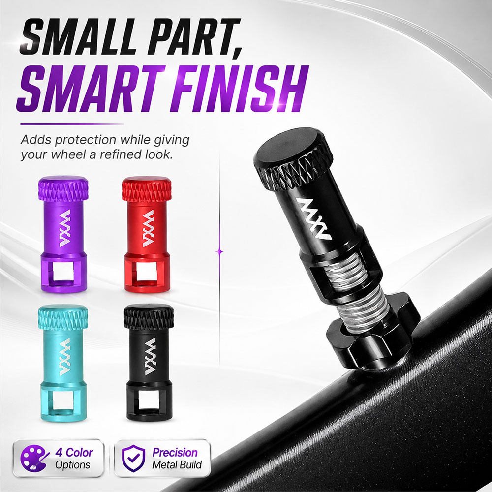 Cycling Gear Gravel - 自転車プレスタバルブキャップコア取り外しツール 2 in 1 アルミ合金製タイヤバルブカバー ロードバイク、MTB、グラベルバイク用サイクリングアクセサリー