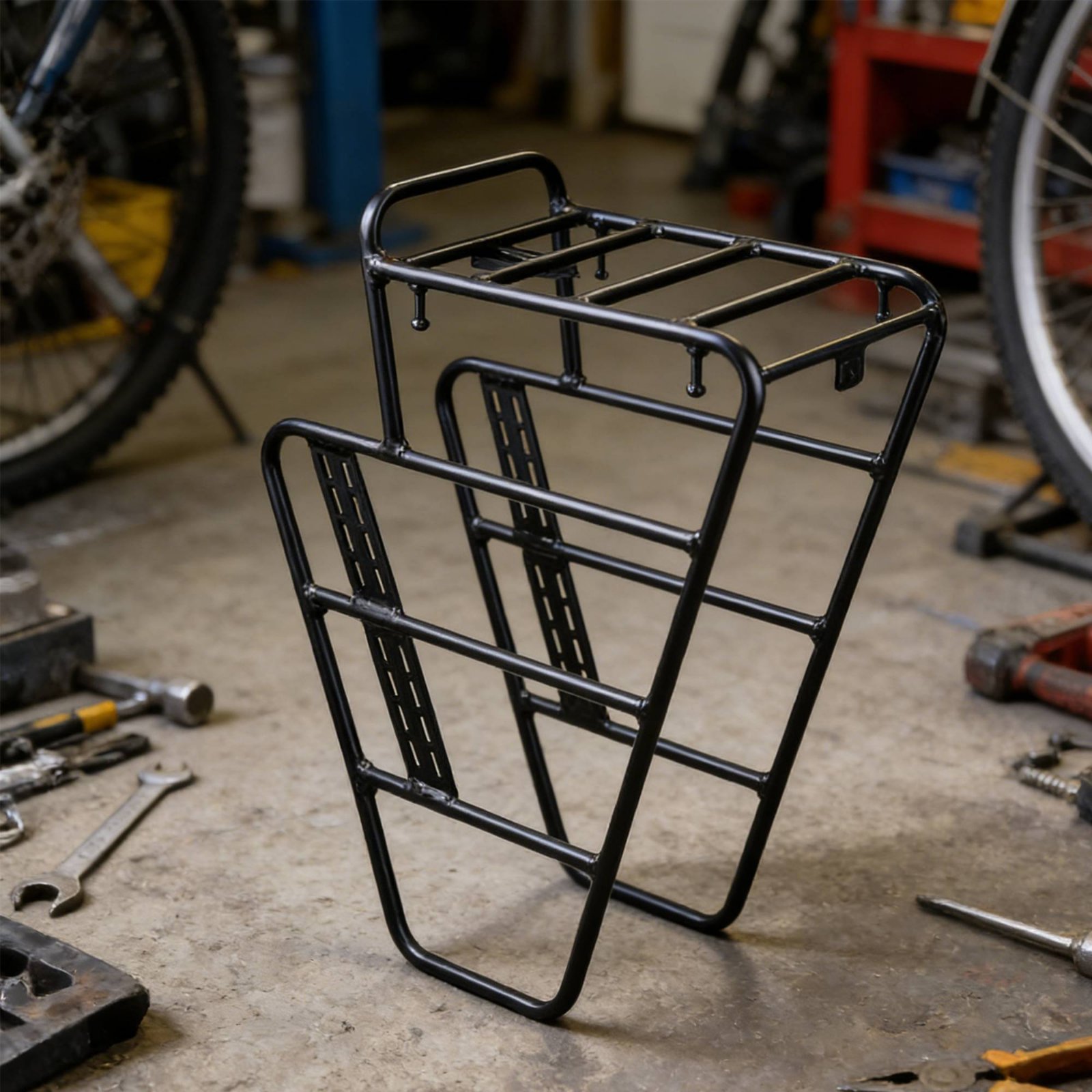 Cycling Gear Gravel - グラベルバイクフロントキャリア高強度サイクルフロント荷物ラックツーリングバイク荷物ラック軽量サイクリングギア