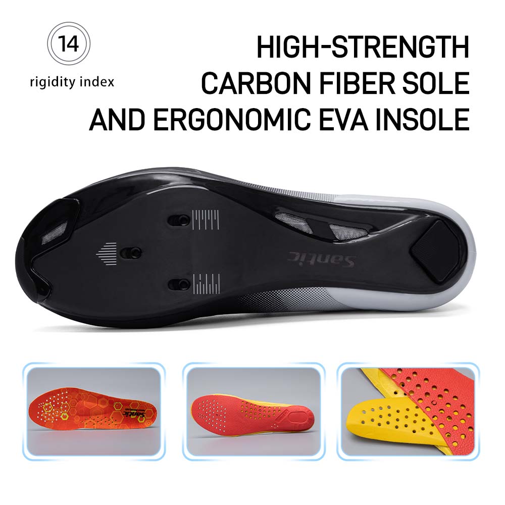 Santic 男性サイクリングシューズ Hardness14 - Cycling Shoe Insoles のレビューと価格