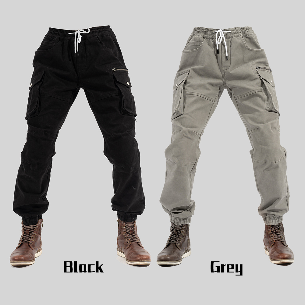 オートバイライディングパンツ男性用ズボン大きなポケット耐久性 - Cycling Gear Pants のレビューと価格