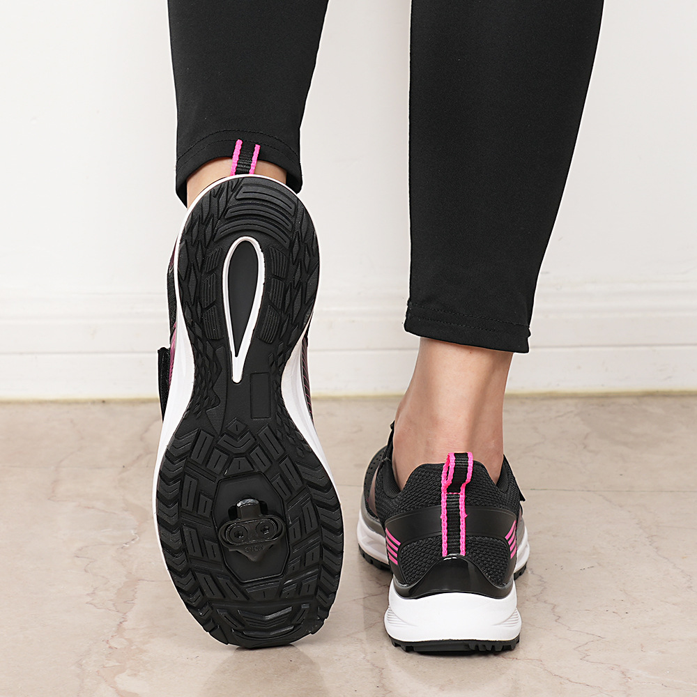 女性の屋内フィットネスダイナミックサイクリングシューズハード - Cycling Shoe Insoles のレビューと価格