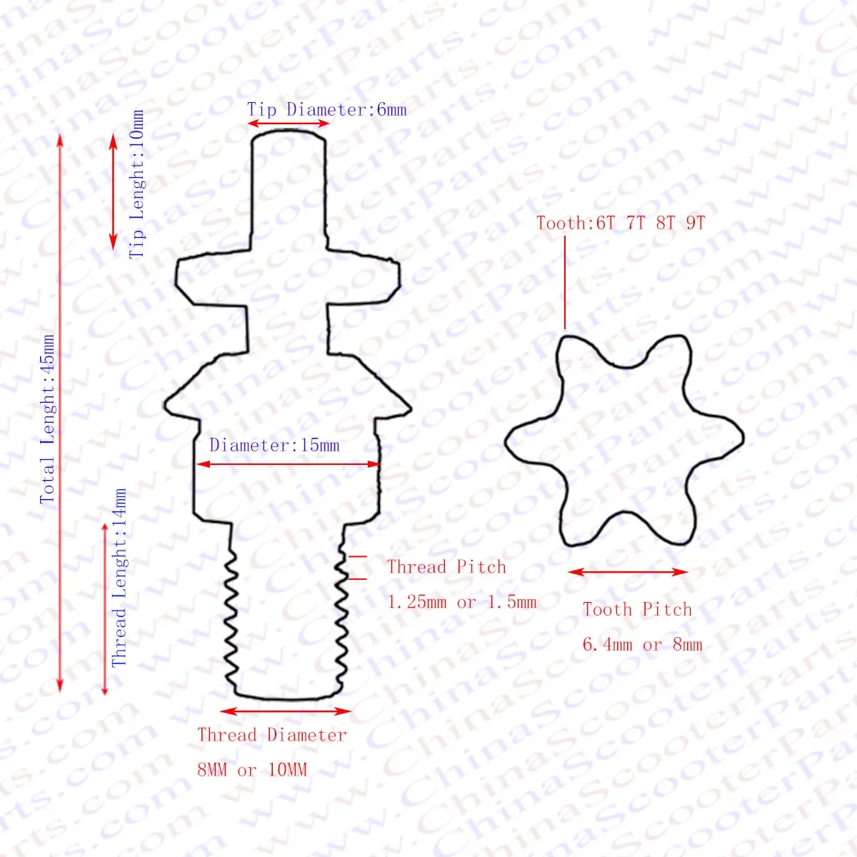 6t 7t 8t 9t 25h t8f m8 m10,チェー - Cycling Gear Box のレビューと価格