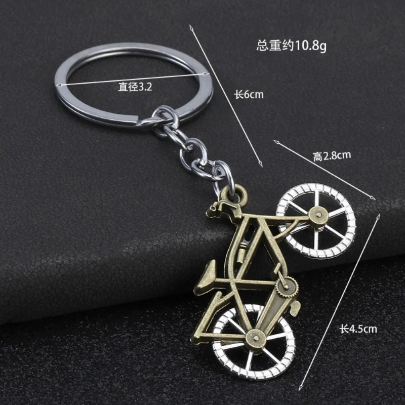 3D 三次元金属自転車キーホルダーパーソナライゼーションアド - Yellow Cycling Gear のレビューと価格