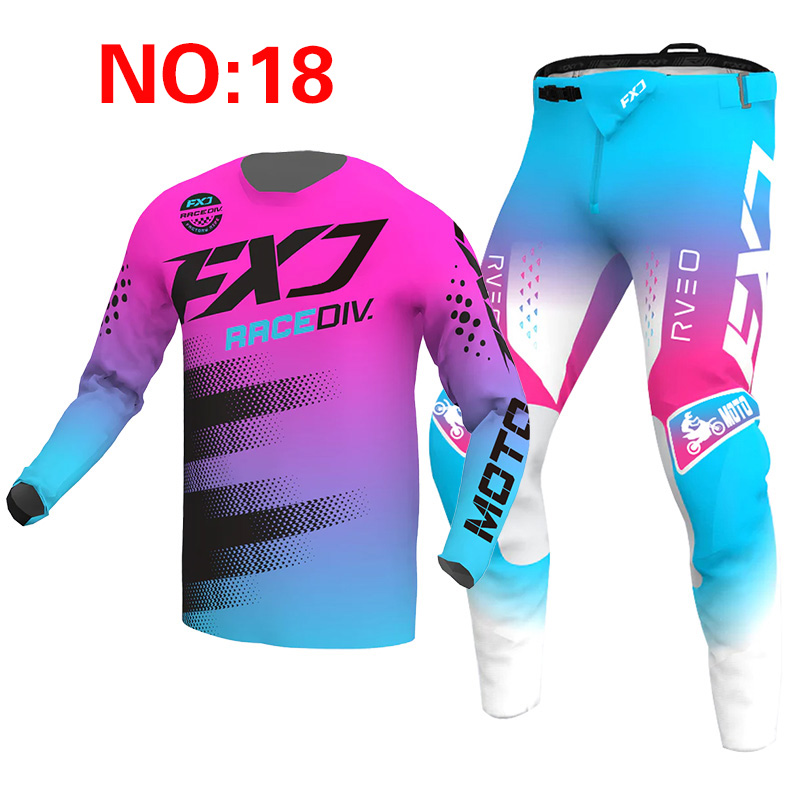 新 2025 FXJ ピンクエンデューロモトクロスギアセット - Cycling Gear Pants のレビューと価格