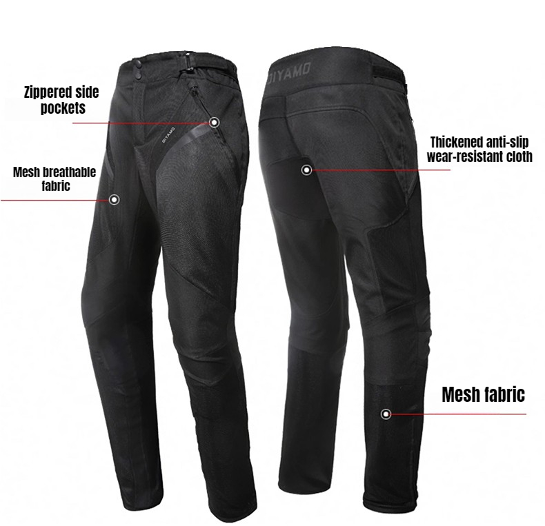 通気性のあるオートバイ用メンズパンツ CE認証済み保護ライデ - Cycling Gear Pants のレビューと価格